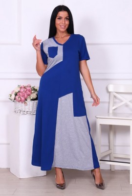 Платье 35203 - синий, 50 размер
