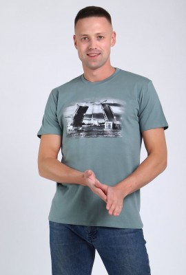 футболка мужская 82053 - аква